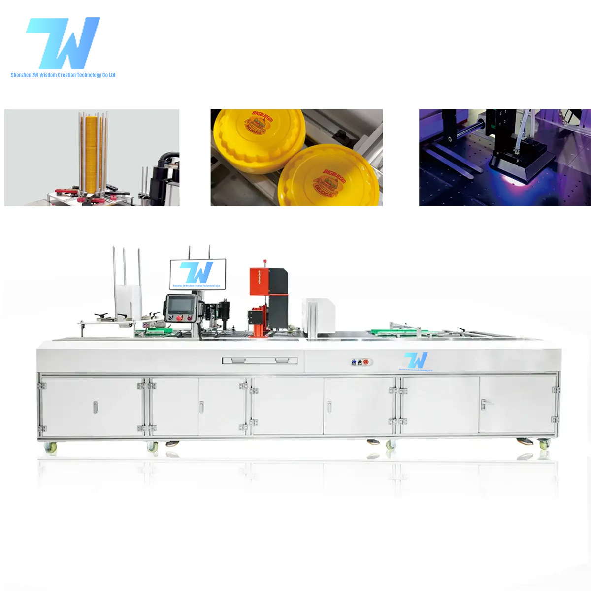 Automatic lunch box digital printing machine